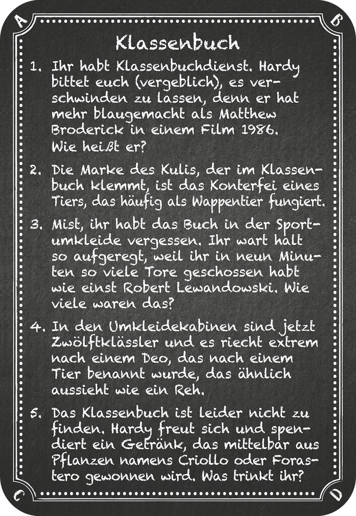 Kneipenquiz - Back to School (4. Ergänzungsset) Kneipenquiz - Back to School (4. Ergänzungsset)