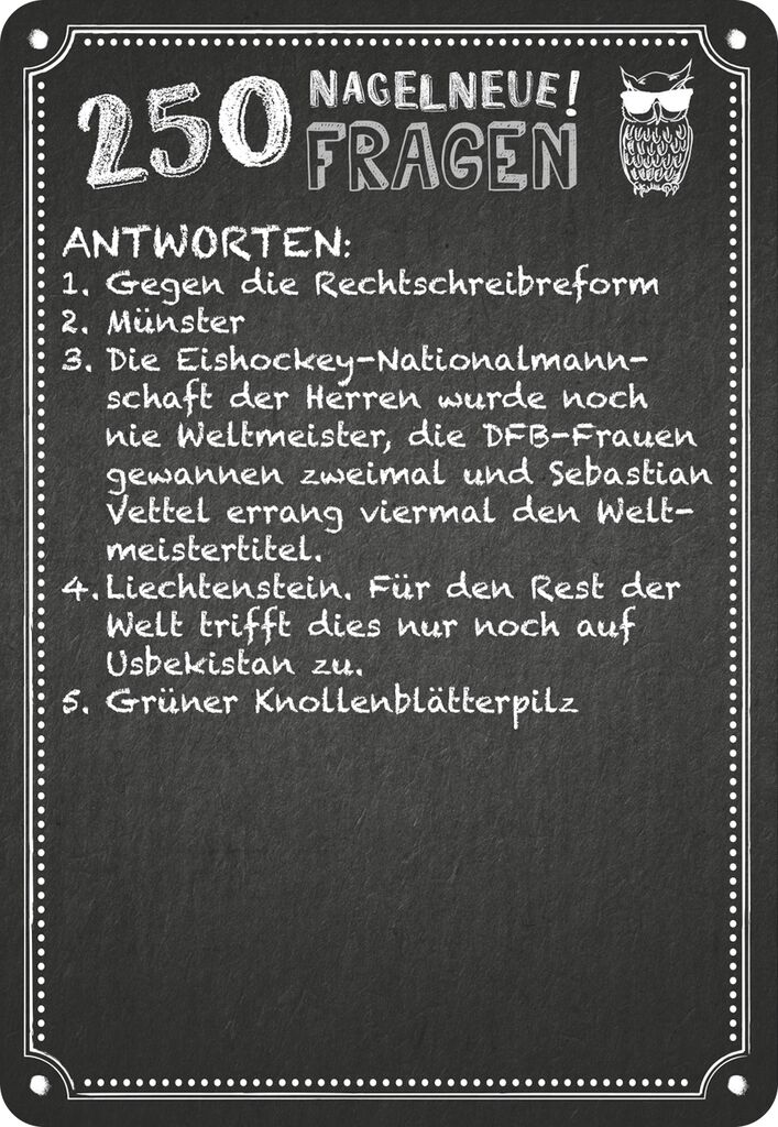 Kneipenquiz - Nagelneue Fragen (3. Ergänzungsset)