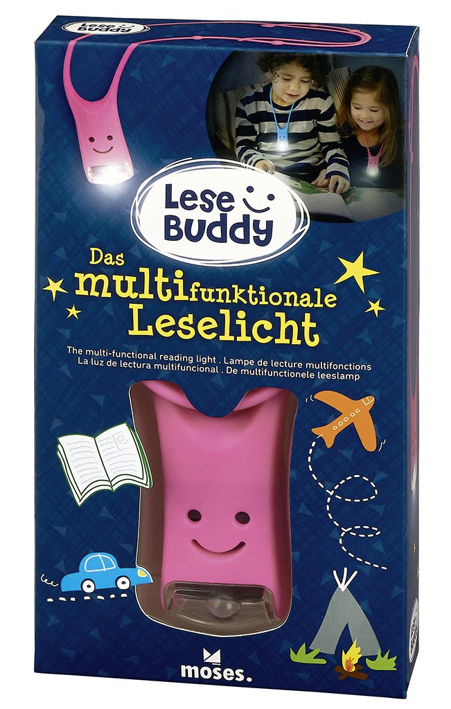 Lese Buddy - Das multifunktionale Leselicht pink