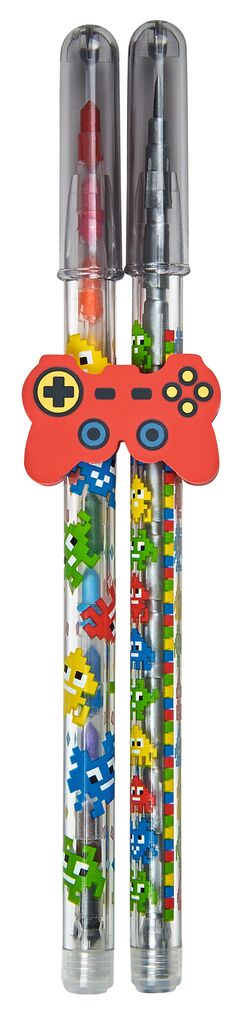 2in1 Steckstift Level up schwarz