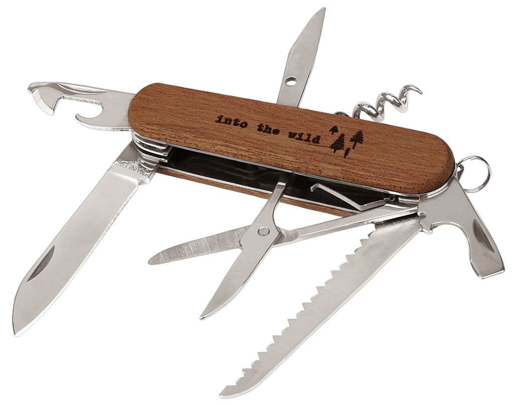Fernweh Taschenmesser mit Holzgriff
