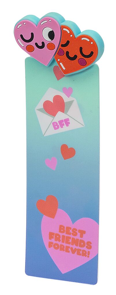 BFF - 3D-Lesezeichen Herz