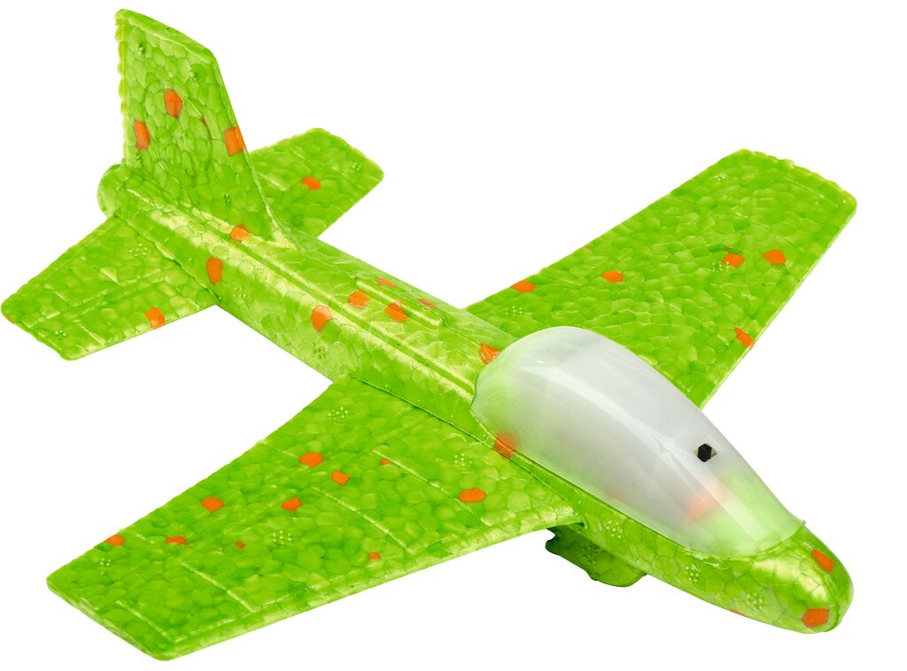 Kleiner Leuchtflieger mit LED grün