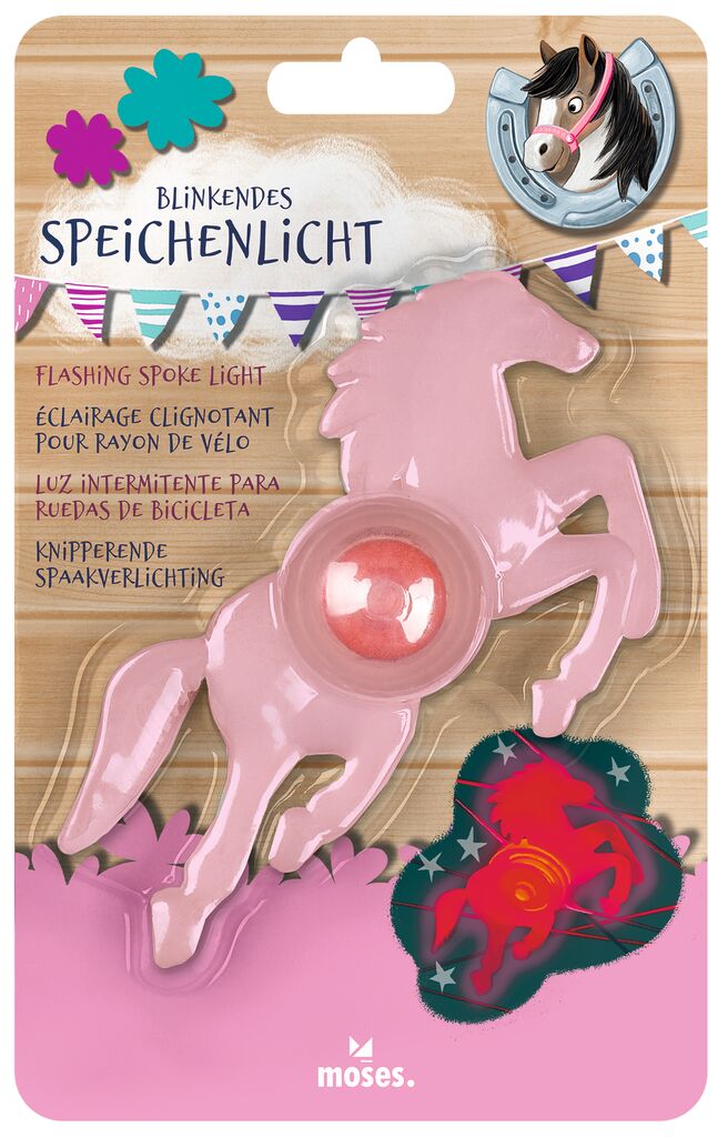 Blinkendes Speichenlicht Pferd Blinkendes Speichenlicht Pferd