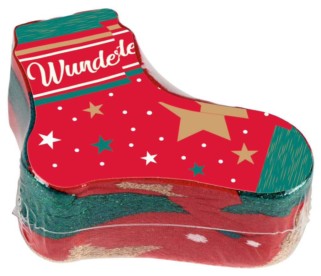 Kuschel-Zaubersocken Winterwunder rot
