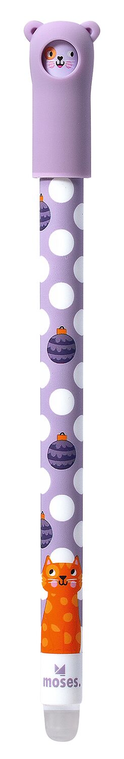 Radierbarer Gelschreiber Winterfreunde violett