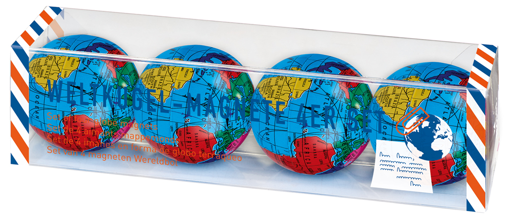Fernweh Weltkugel-Magnete 4er Set Fernweh Weltkugel-Magnete 4er Set