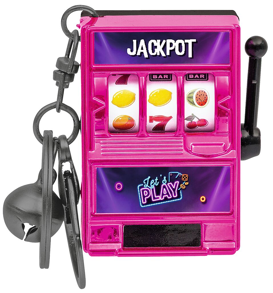 Let's play Schlüsselanhänger Jackpot pink