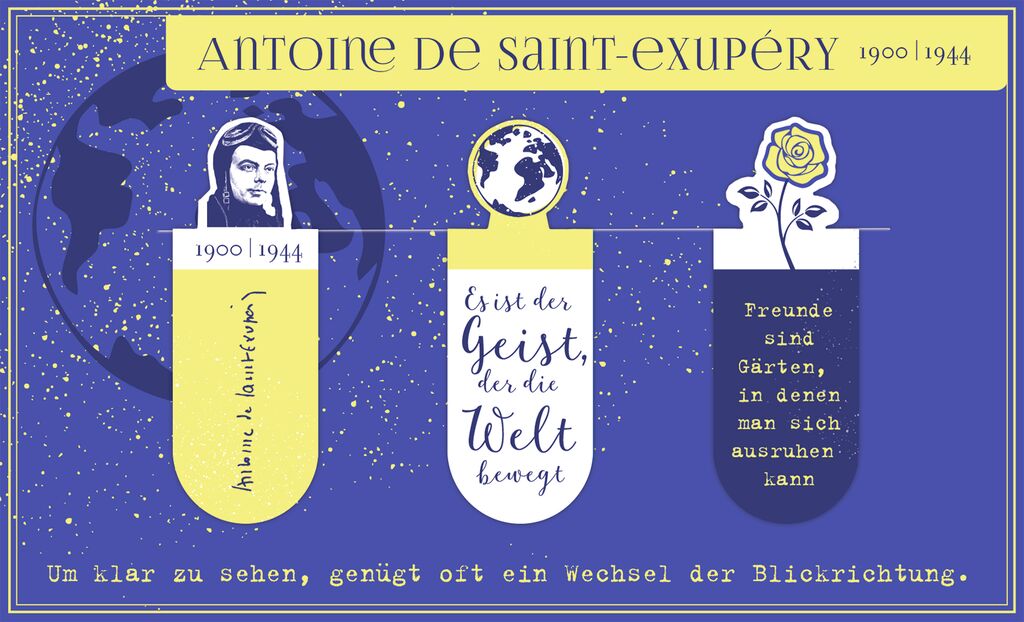 Magnetlesezeichen Antoine de Saint-Exupéry