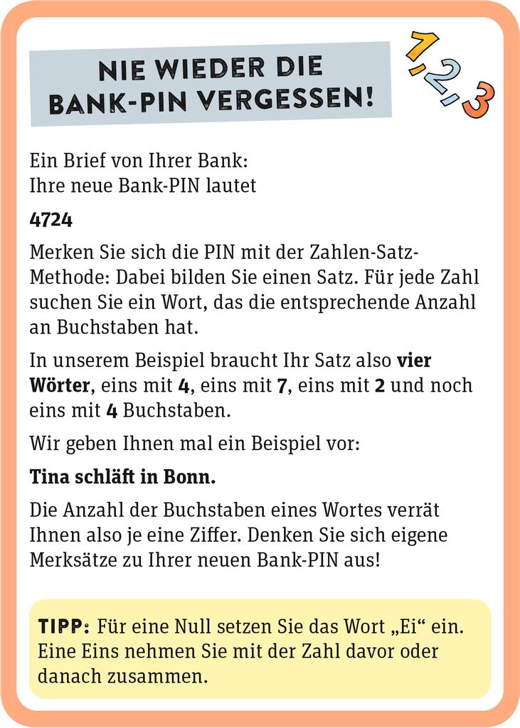 50 Schritte zum besseren Gedächtnis