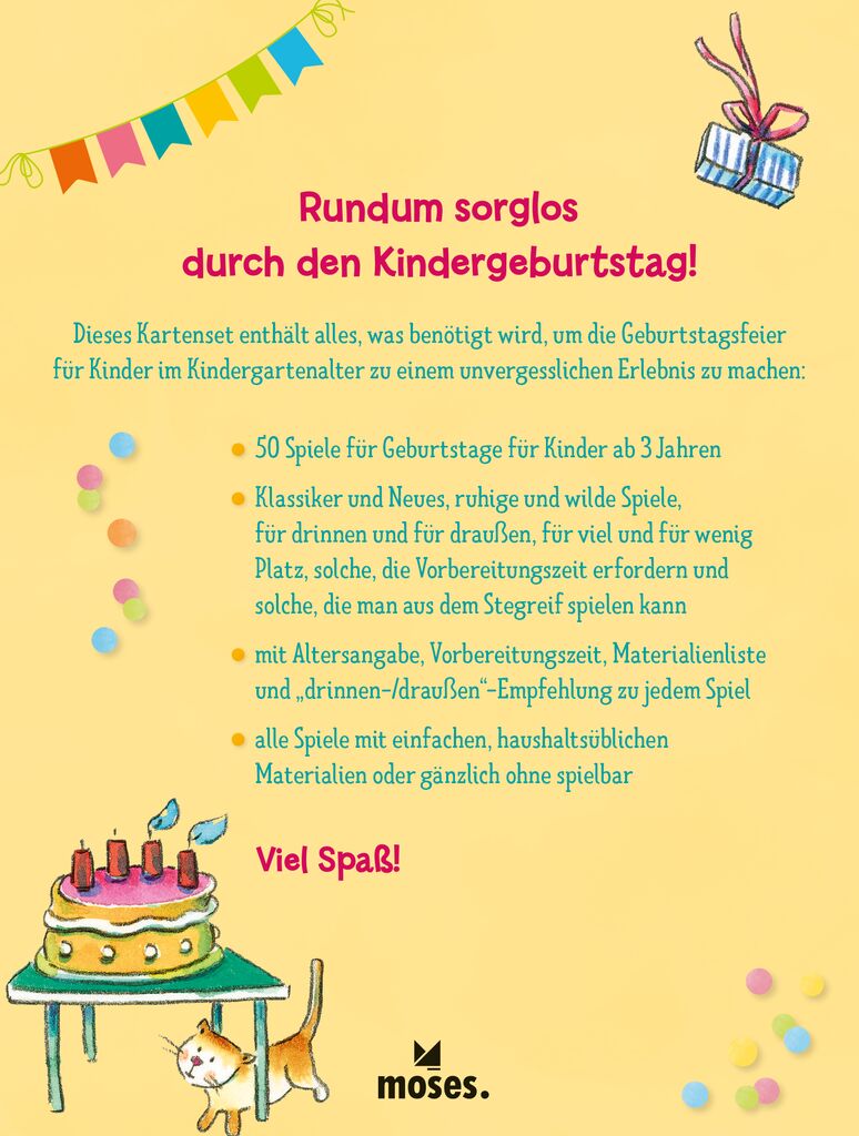 50 Spiele für den Kindergeburtstag im Kindergartenalter