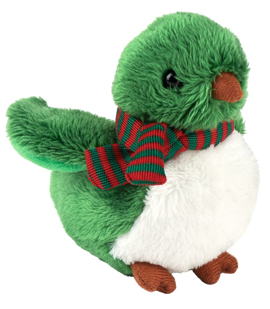 Kuscheliger Zwitschervogel grün