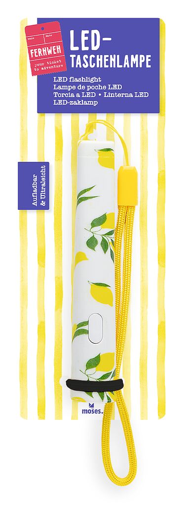 Fernweh Taschenlampe Slim Zitronen