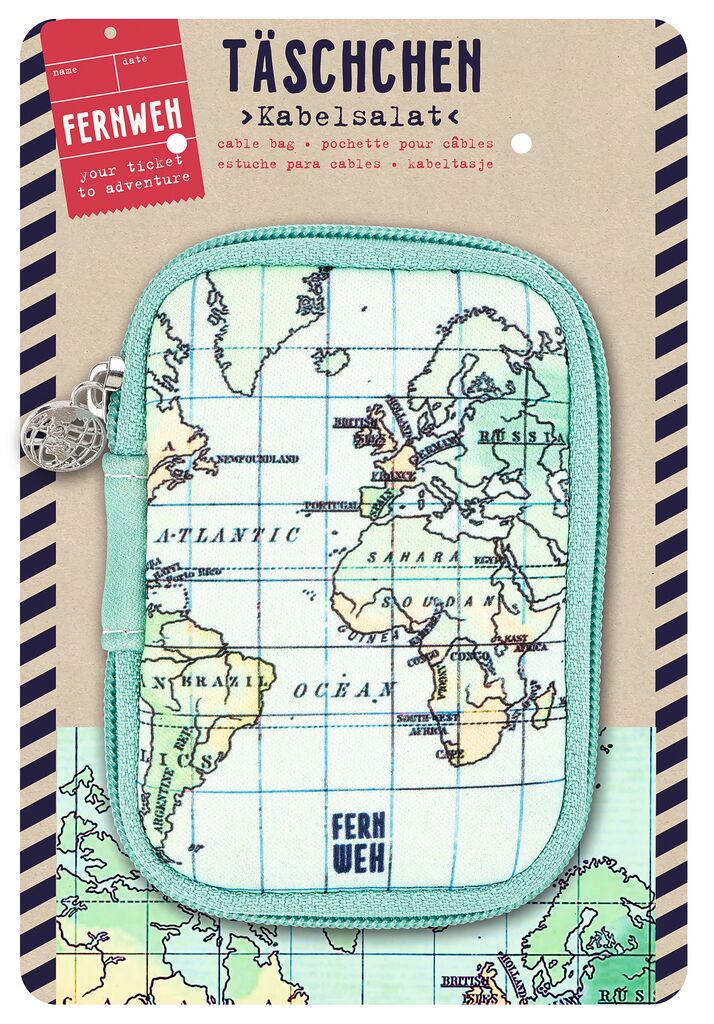 Fernweh Täschchen Kabelsalat Fernweh Täschchen Kabelsalat
