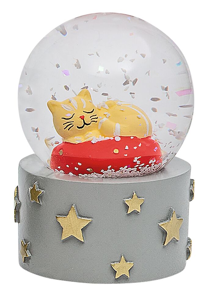 Schneekugel Schneezauber Katze