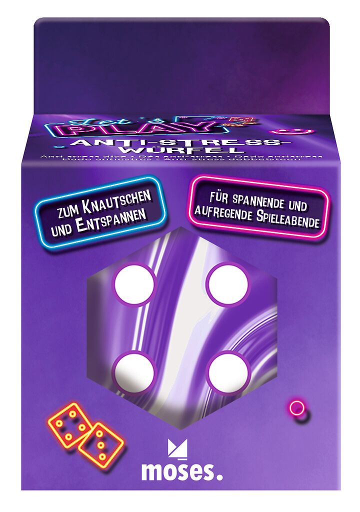 Let's play Anti-Stress-Würfel violett