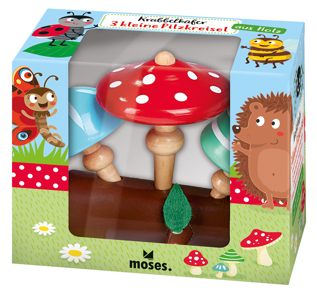 Krabbelkäfer Pilzkreisel-Set