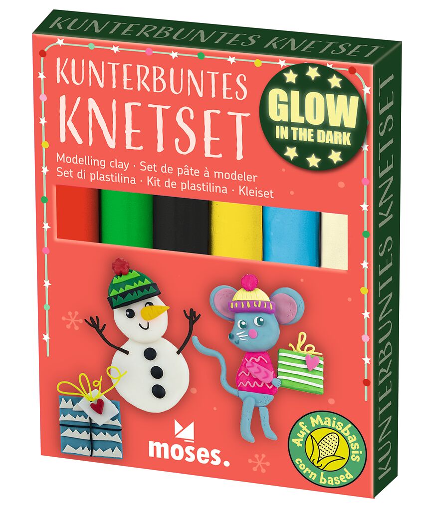 Kunterbuntes Knetset Glow bunt
