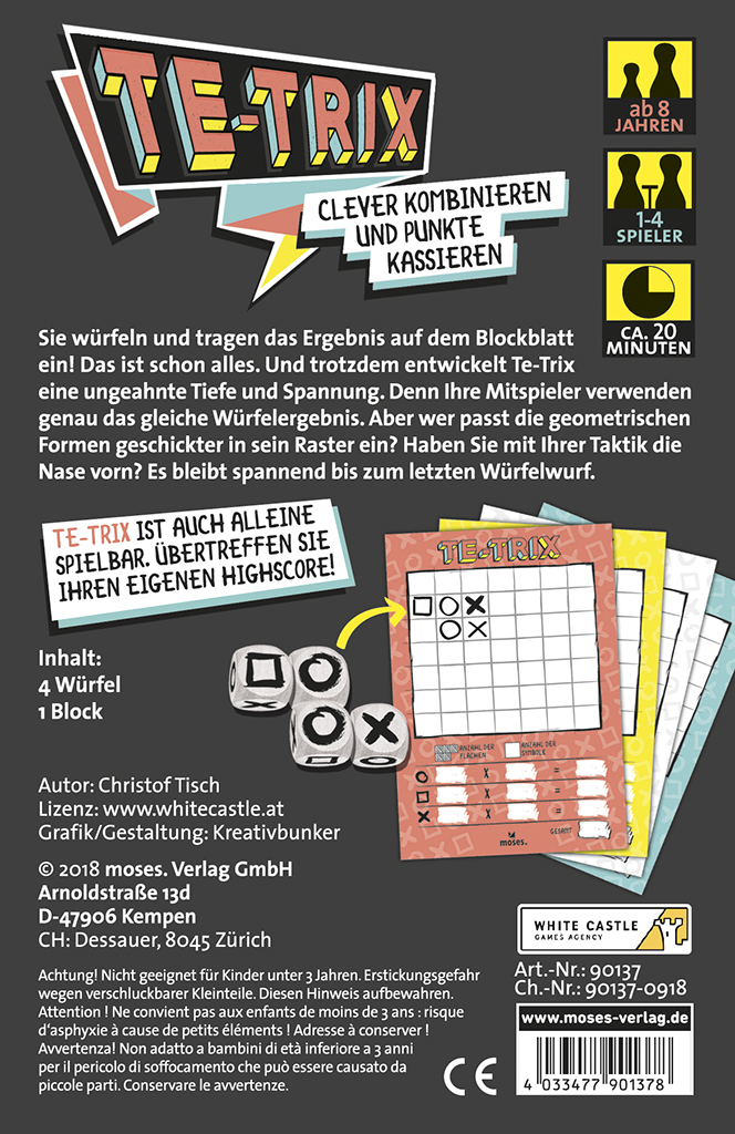 Te-Trix - Würfelspiel Te-Trix - Würfelspiel