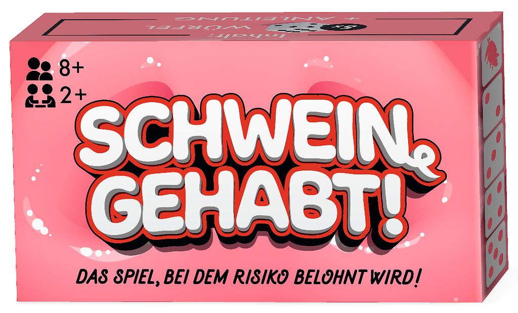 Mini Würfel-Spiel Schwein gehabt