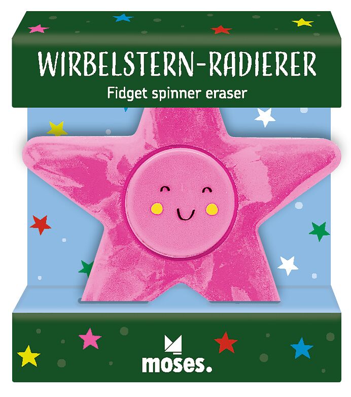 Wirbelstern-Radierer pink