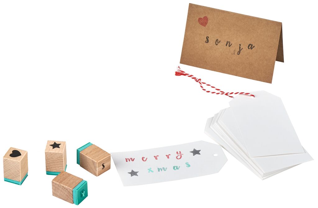 DIY-Set Holzstempel A-Z