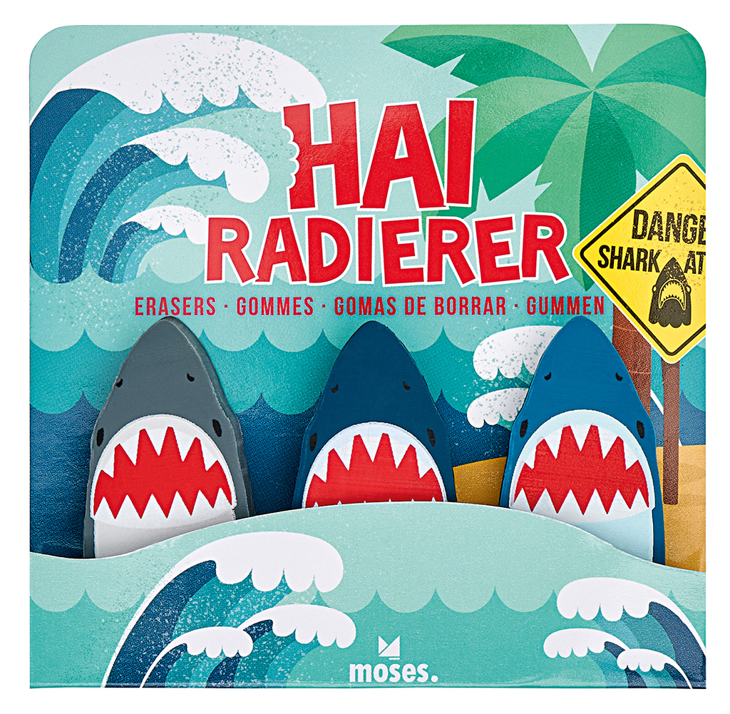 Hai-Radierer 3er Set