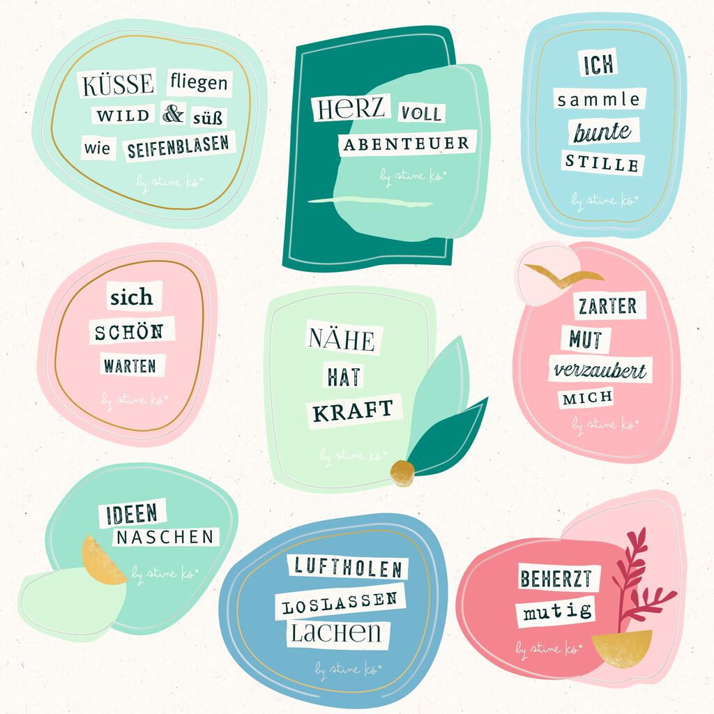 Stickerbuch Schnipselpoesie Stickerbuch Schnipselpoesie