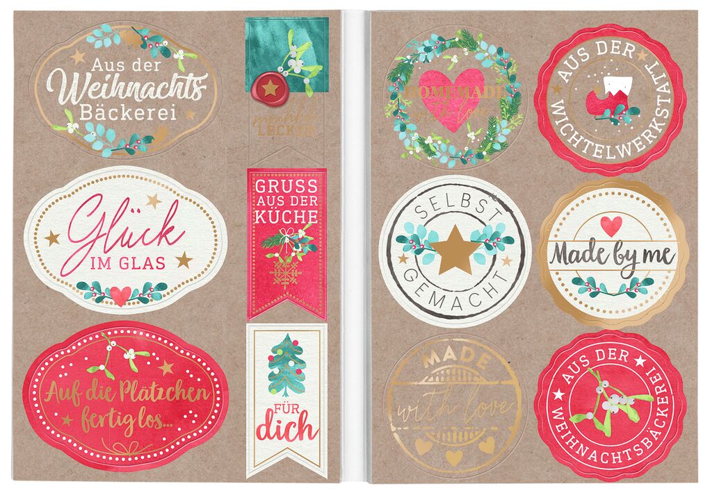 Stickerbuch Weihnachten für Selbstgemachtes