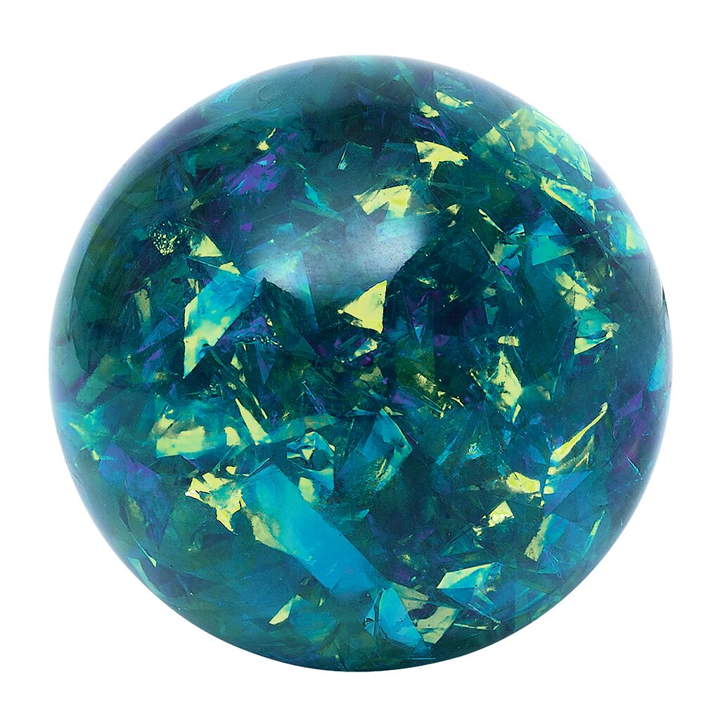 Funkelnder Flimmerflummi blau