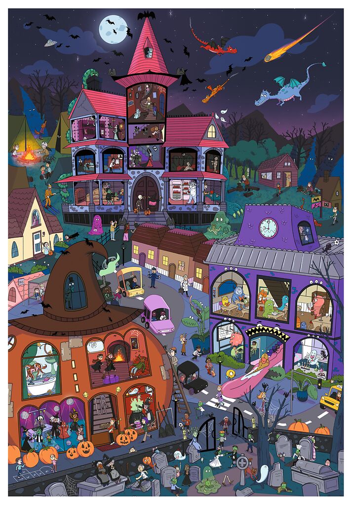 Suche & Finde! 118 Monster - Wimmelposter mit wieder ablösbaren Stickern