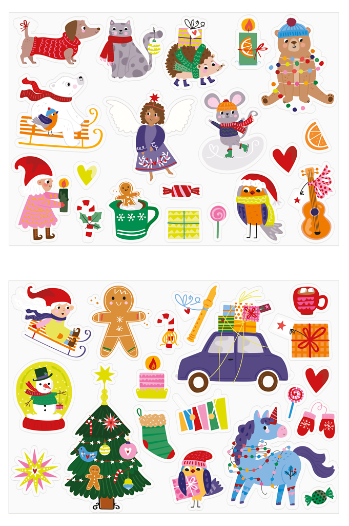 Nachtleuchtendes Fenstersticker-Set