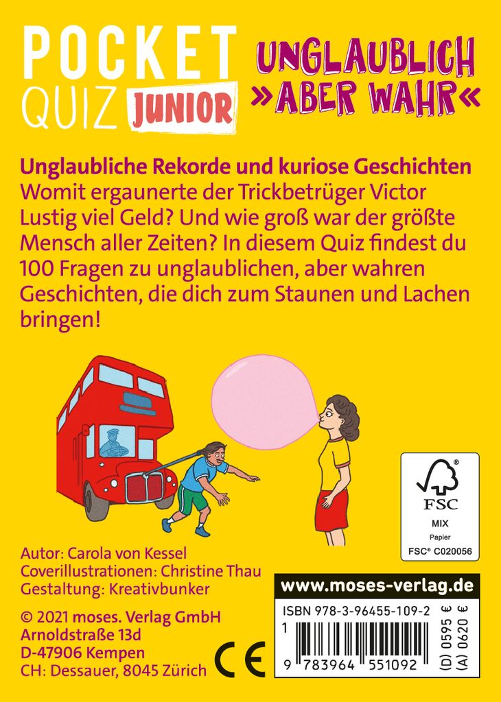 Pocket Quiz junior - Unglaublich, aber wahr