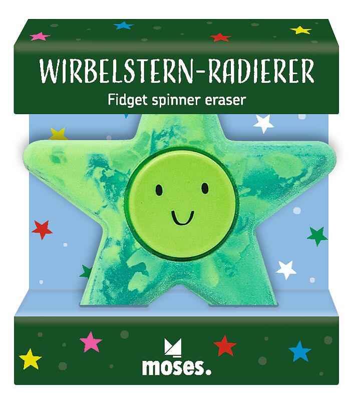 Wirbelstern-Radierer grün
