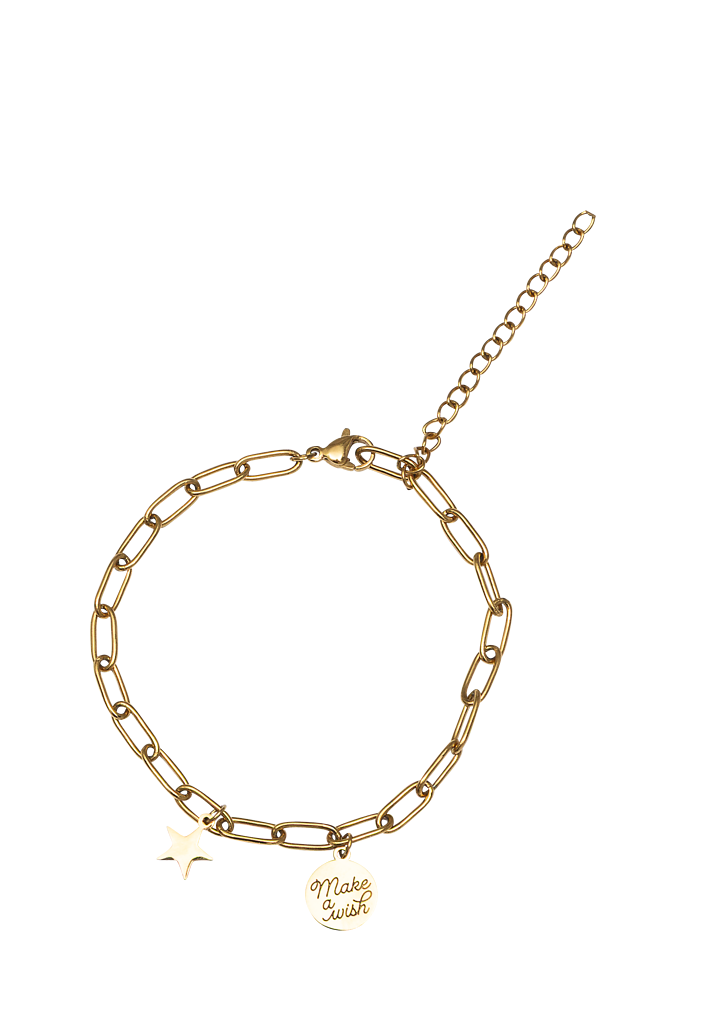 Sternchen-Armband Make a wish gold