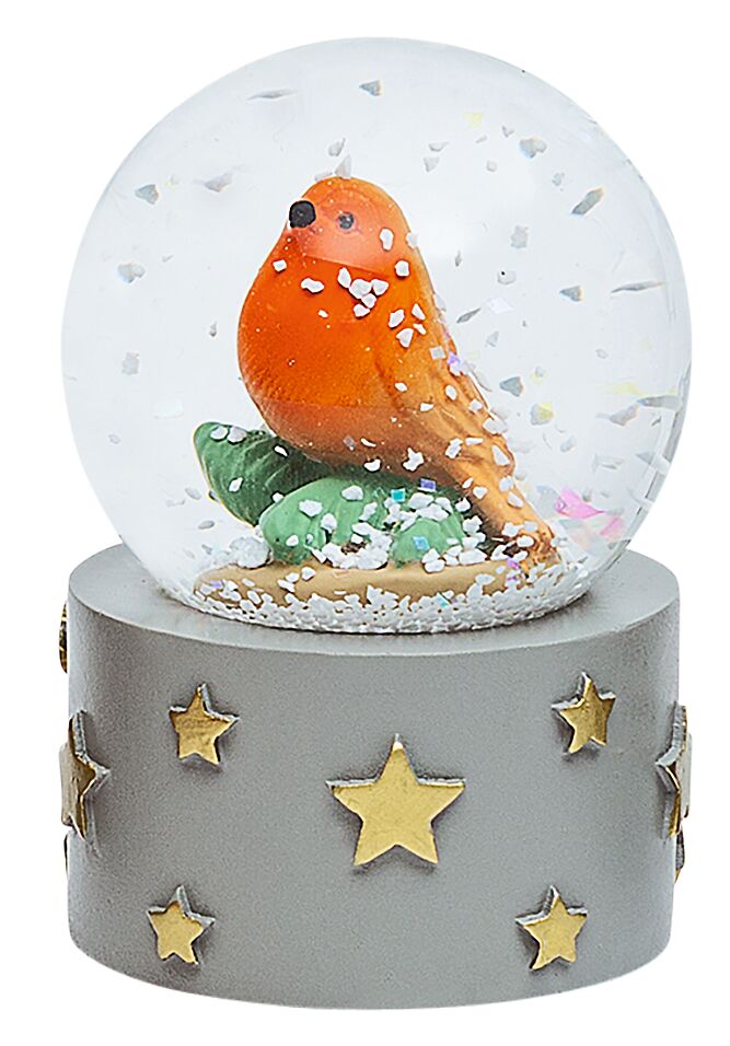 Schneekugel Schneezauber Vogel