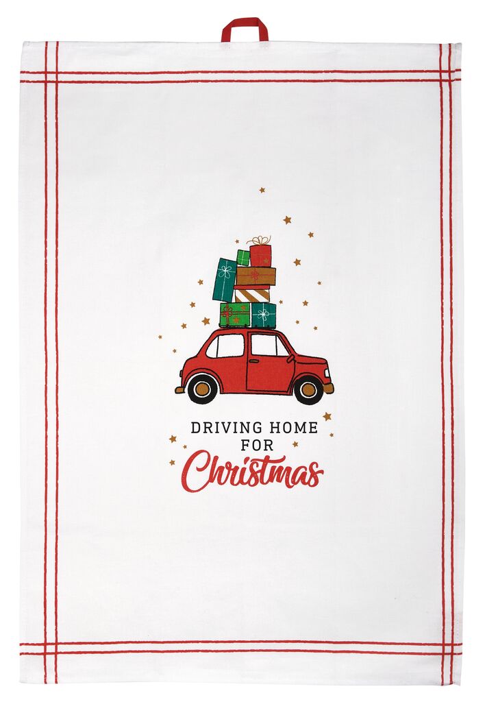 Geschirrtuch Driving Home for Christmas