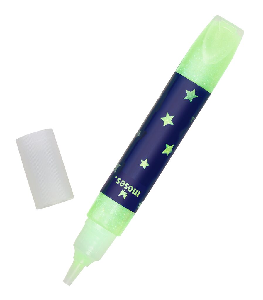 Nachtleuchtender Glitzer-Kleber 3er Set