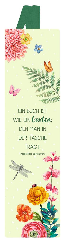 moses. libri_x Lesezeichen mit Band Garten moses. libri_x Lesezeichen mit Band Garten