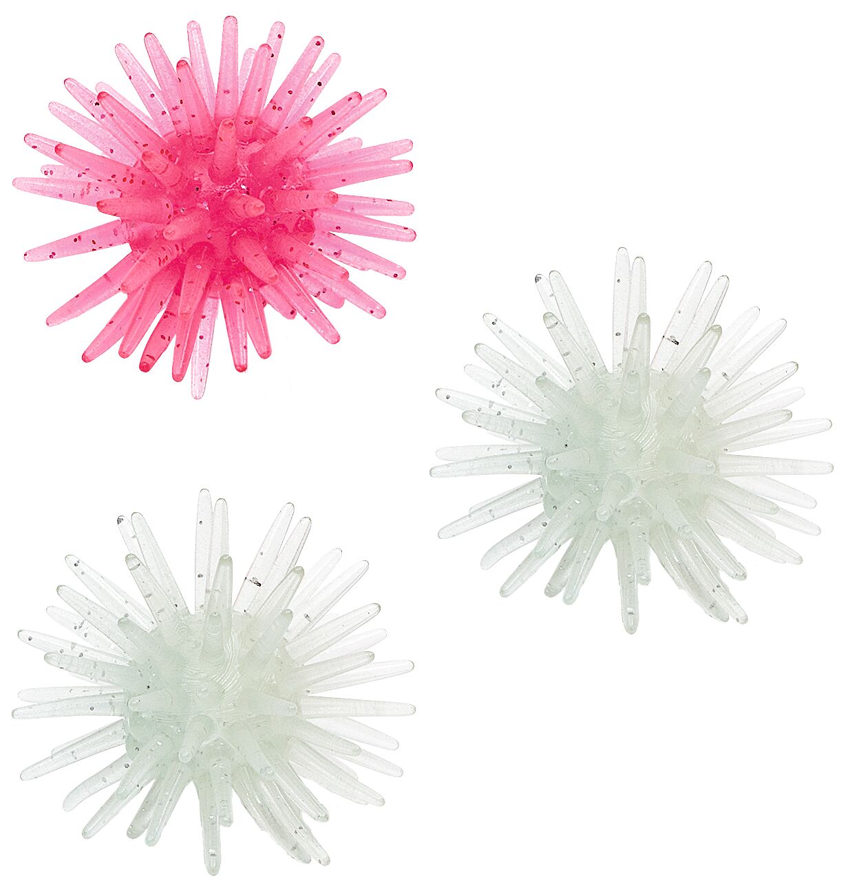 Nachtleuchtende Sticky Snowflakes pink