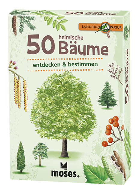 50 heimische Blumen Gesellschaftspiel Expedition Natur MOSES Kartenspiel 