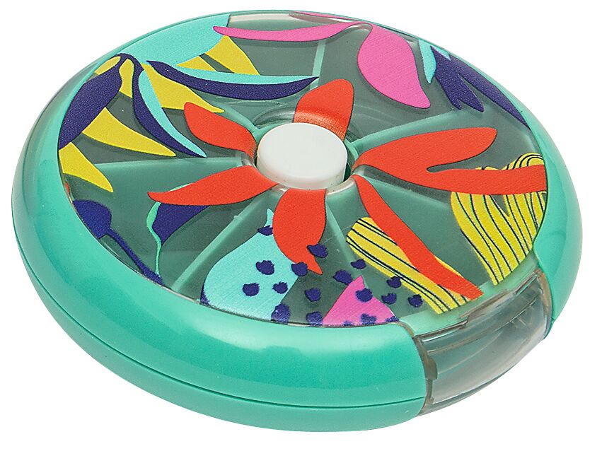 Fernweh Pillenbox Care to go türkis