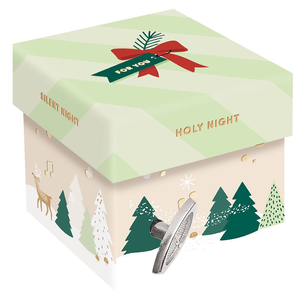 Spieluhr-Geschenkbox grün