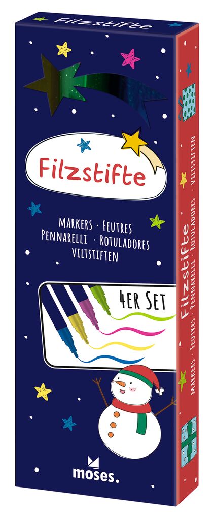 Neon-Filzstifte 4er Set