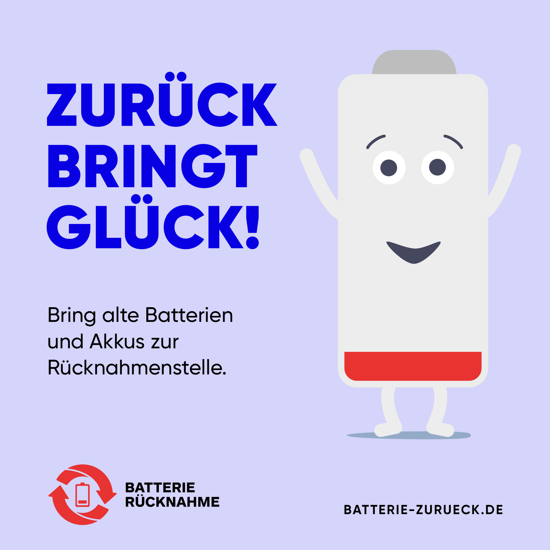 Symbol Batterie Rücknahme