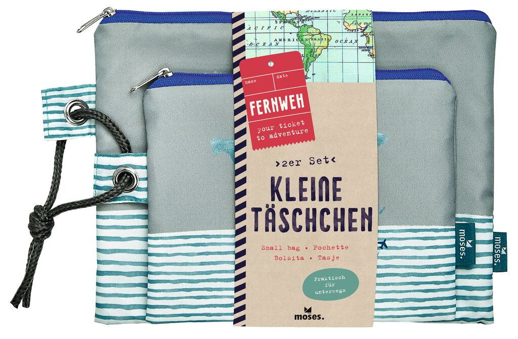 Fernweh Kleine Täschchen Bon Voyage 2er Set