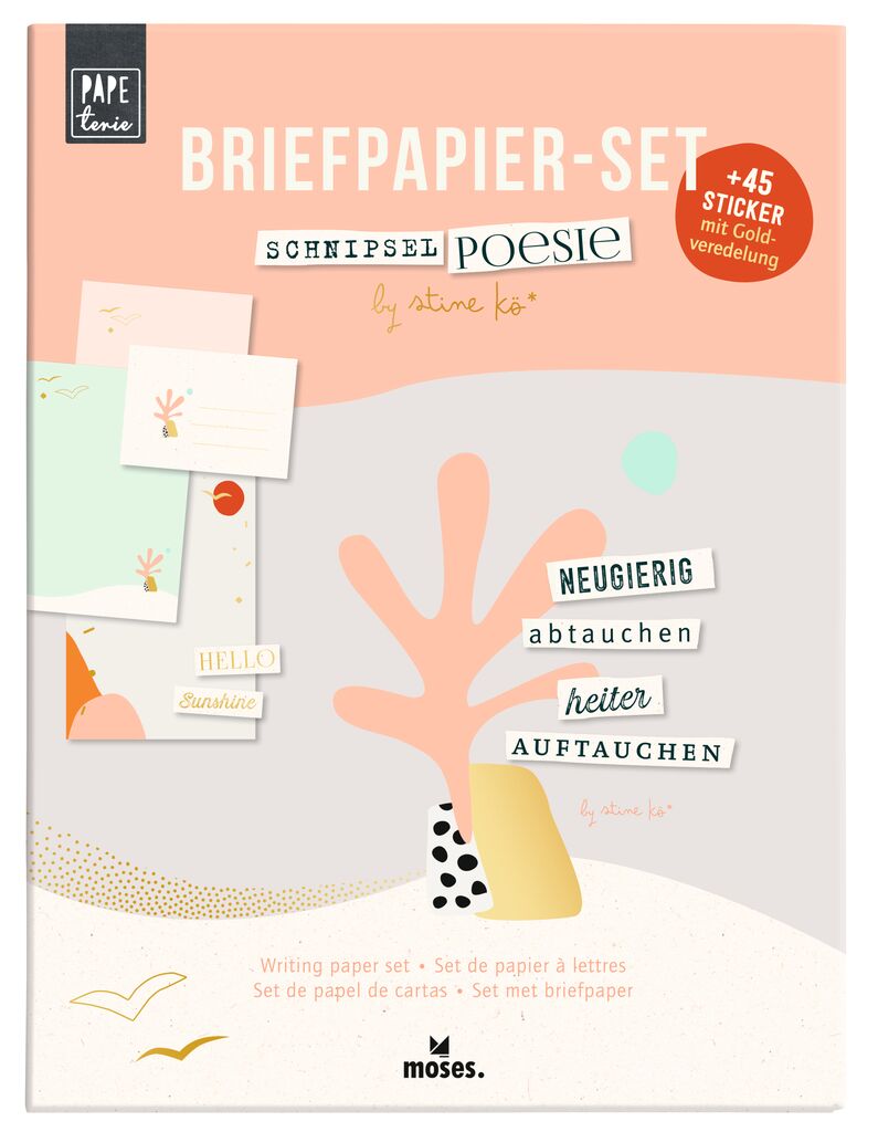 Briefpapier-Set Schnipselpoesie