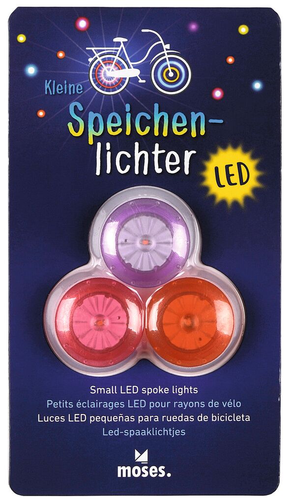 Kleine Speichenlichter LED 3er Set (versch. Farben)