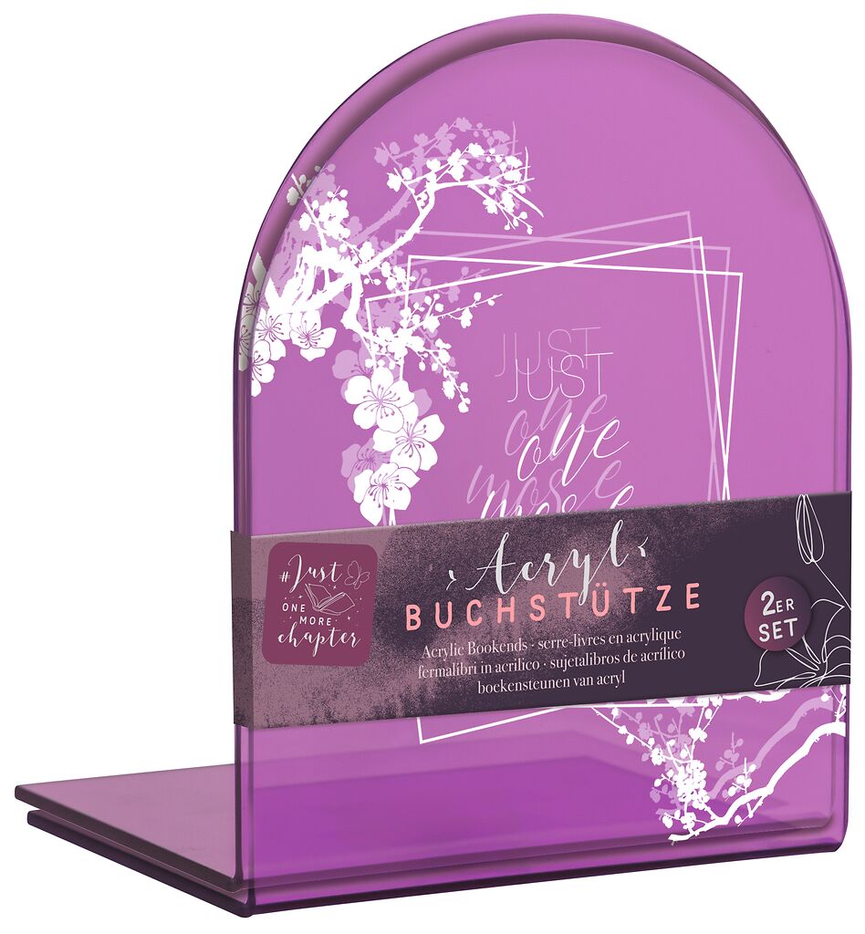 Just One More Chapter Buchstütze Acryl 2er Set