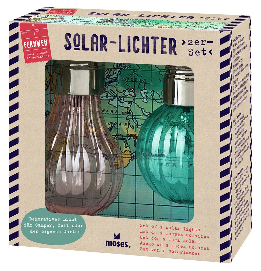 Fernweh Solar-Lichter 2er Set